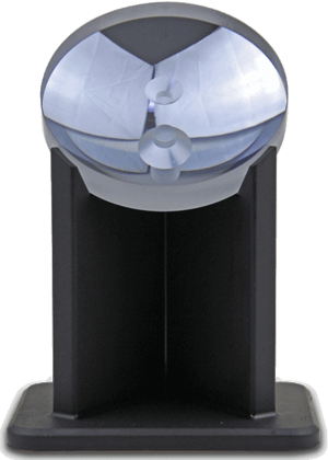 Aspheric gold coated mirror lenses