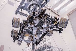 Perseverence Rover being built in the lab